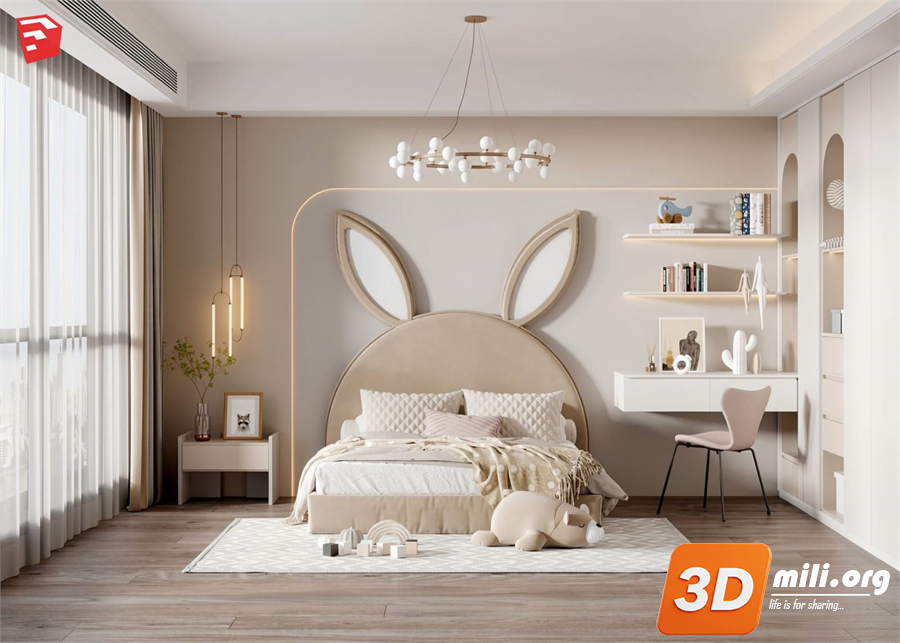 Children Room Scenes Skp FIles 